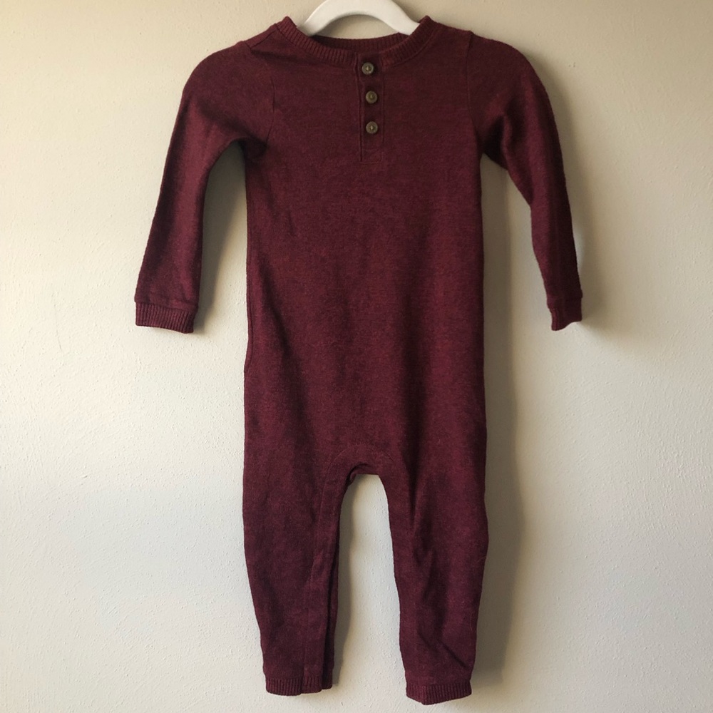 Burgundy Kids One Piece